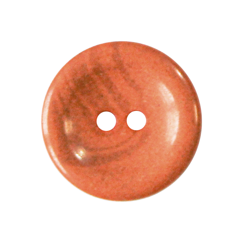 Hemp/polyester button 2-holes, recycled, 15mm