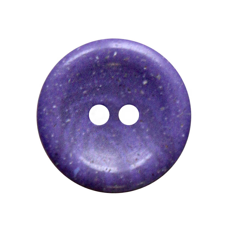 Hemp/polyester button 2-holes, recycled, 15mm