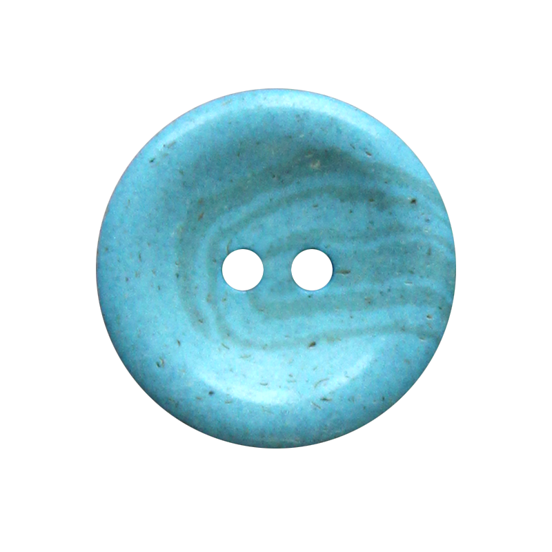 Hemp/polyester button 2-holes, recycled, 15mm