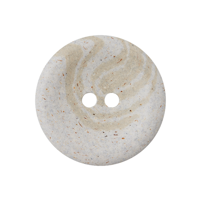 Hemp/polyester button 2-holes, recycled, 15mm