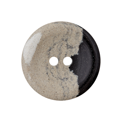 Hemp/polyester button 2-holes, recycled, 15mm