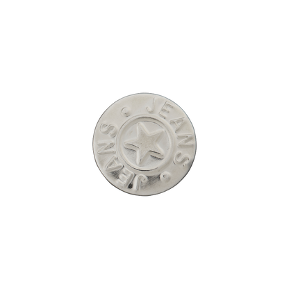 Metal jeans button Star 18mm