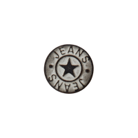 Metal jeans button Star 18mm