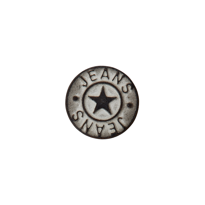 Metal jeans button Star 18mm