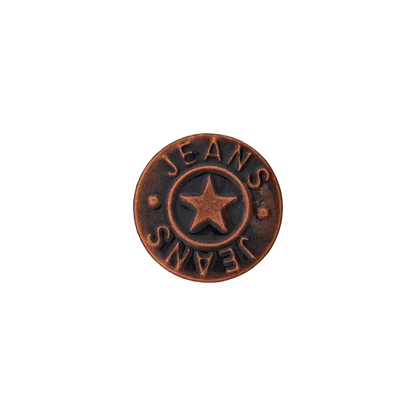 Metal jeans button Star 18mm