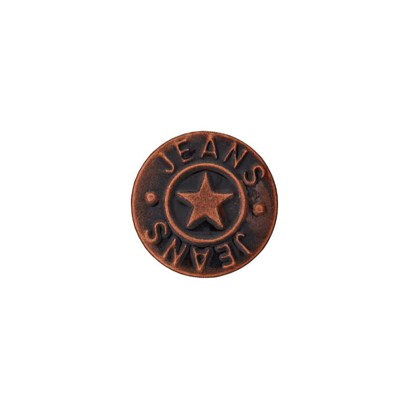 Metal jeans button Star 18mm