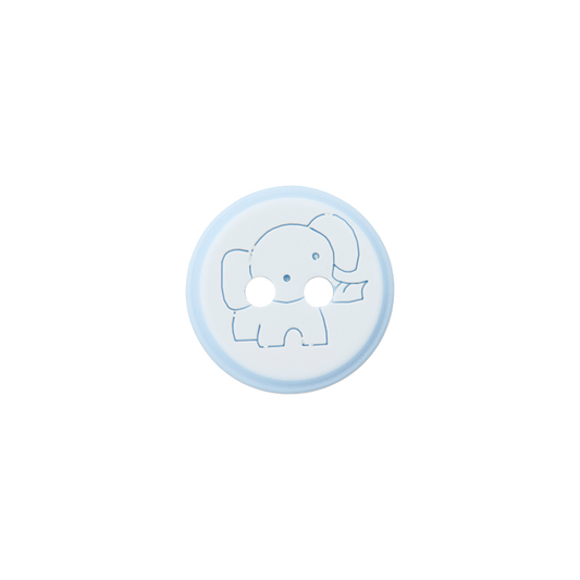 Polyester two-hole button Elephant 12mm