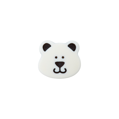 Polyester button shank Bear 15mm