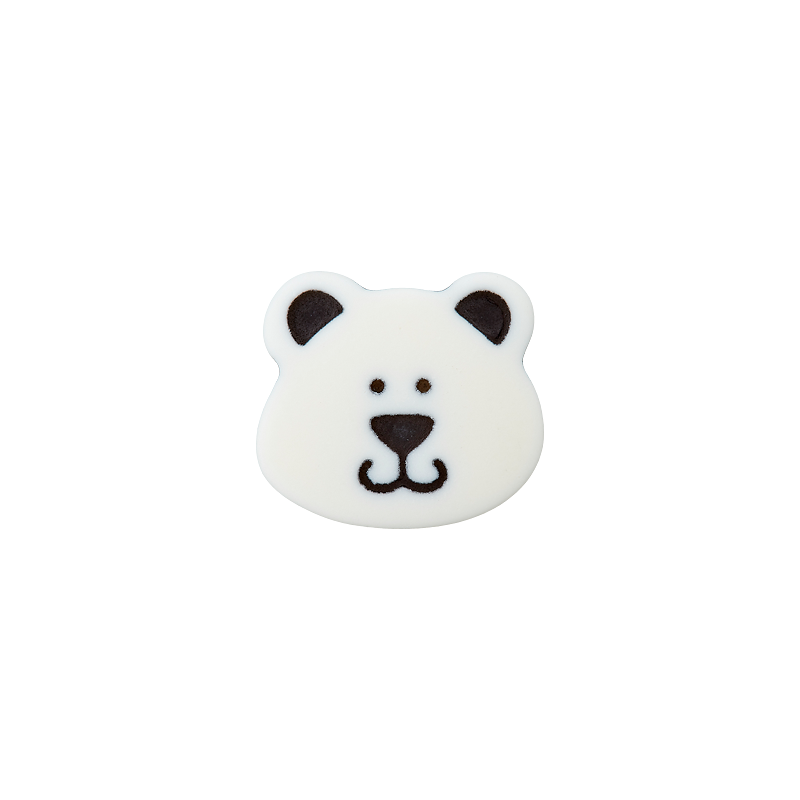 Polyester button shank Bear 15mm