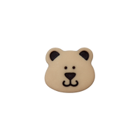 Polyester button shank Bear 15mm