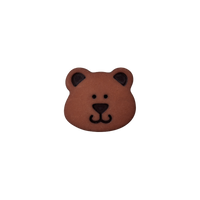 Polyester button shank Bear 15mm