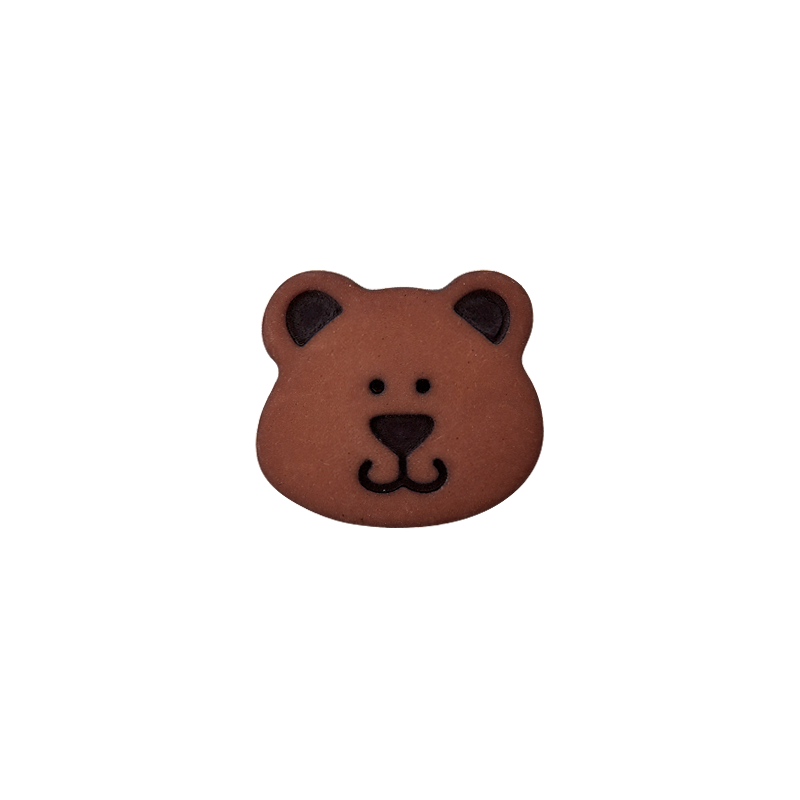 Polyester button shank Bear 15mm
