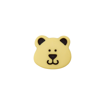 Polyester button shank Bear 15mm