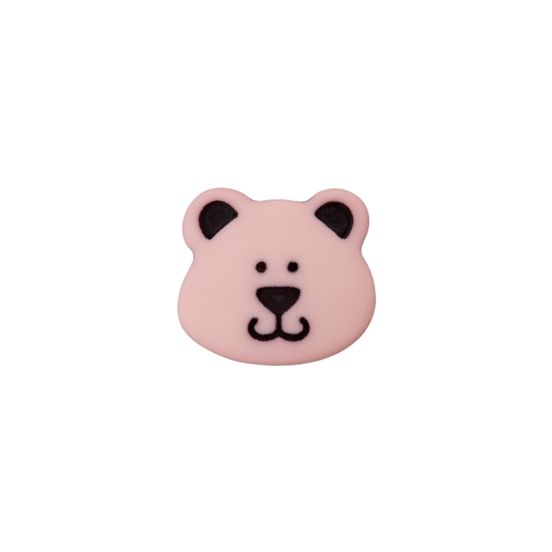 Polyester button shank Bear 15mm