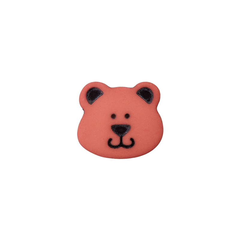 Polyester button shank Bear 15mm