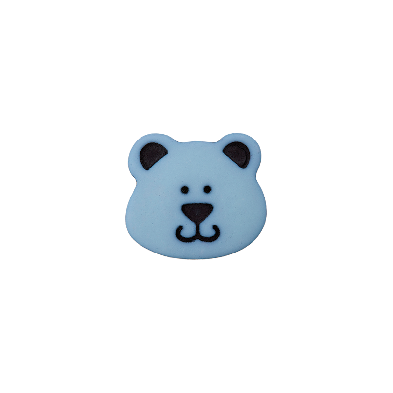 Polyester button shank Bear 15mm