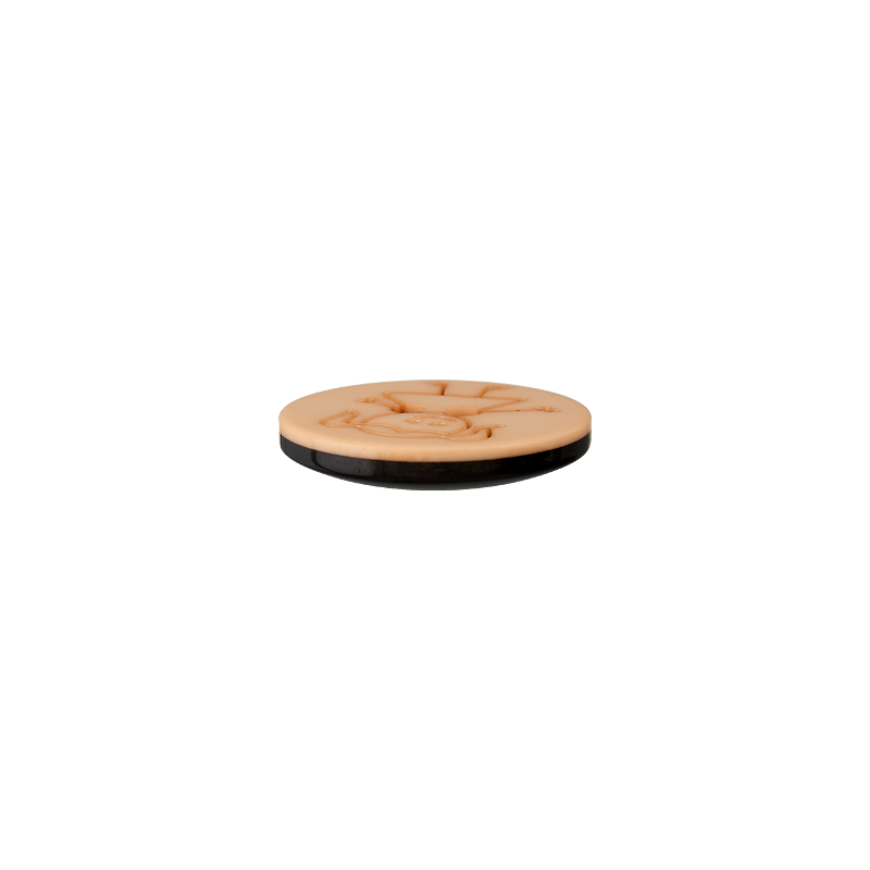 Polyester two-hole button Girl 15mm
