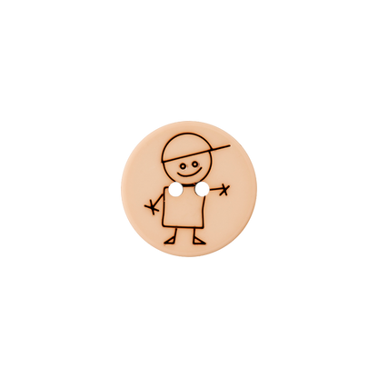 Polyester two-hole button boy 15mm