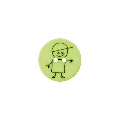 Polyester two-hole button boy 15mm