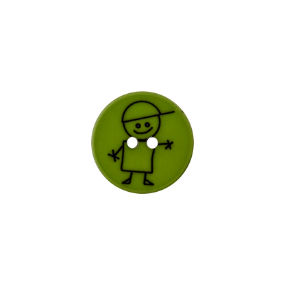 Polyester two-hole button boy 15mm