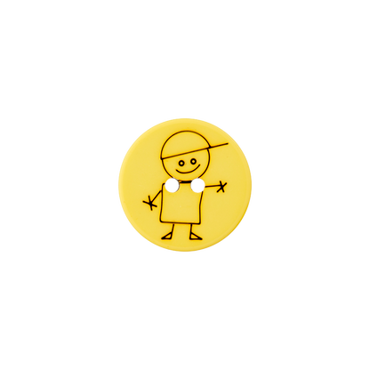 Polyester two-hole button boy 15mm