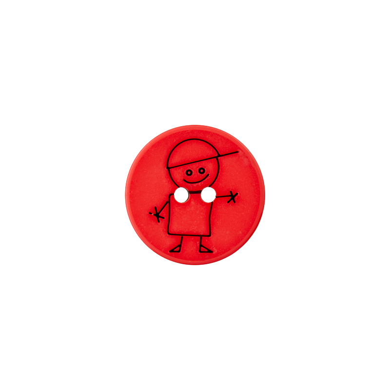 Polyester two-hole button boy 15mm