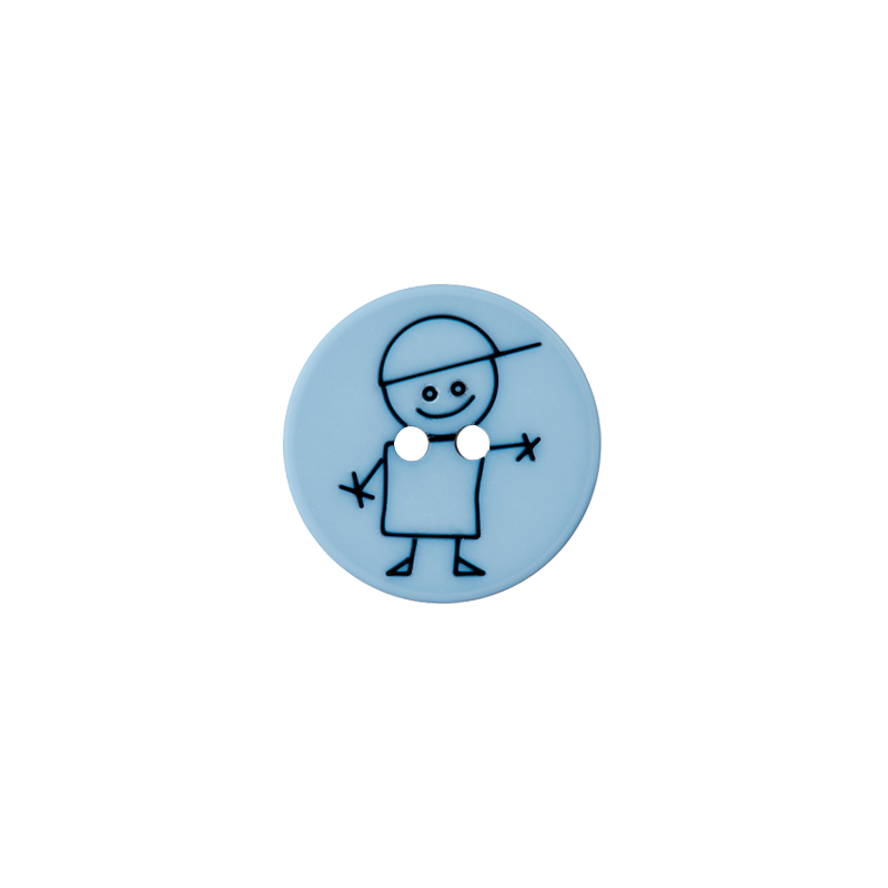 Polyester two-hole button boy 15mm