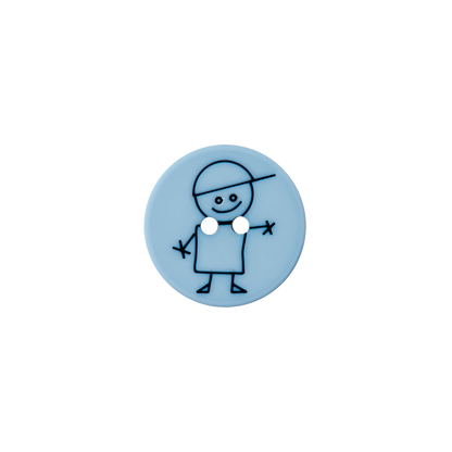 Polyester two-hole button boy 15mm