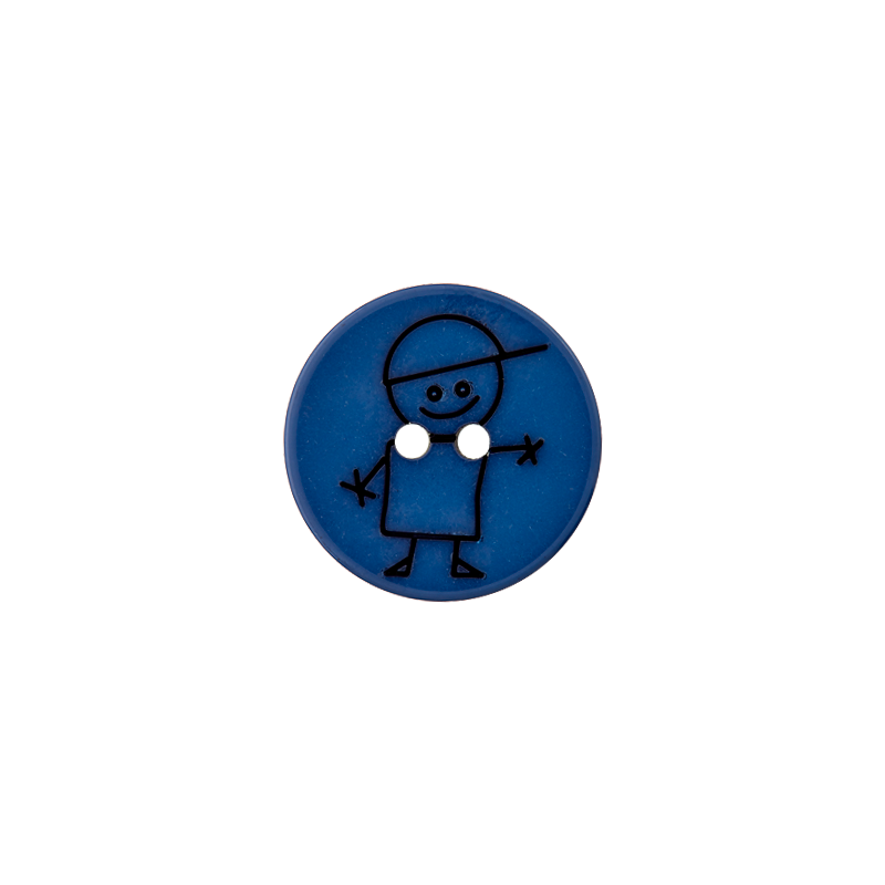 Polyester two-hole button boy 15mm