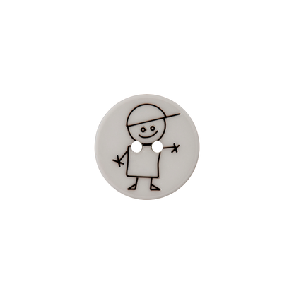 Polyester two-hole button boy 15mm