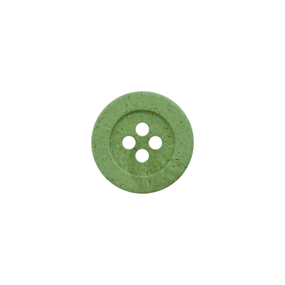 Hemp/polyester button, 4-holes, recycled, 18mm