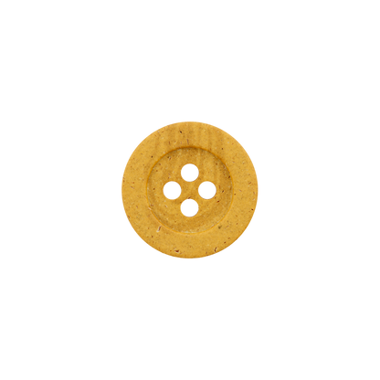 Hemp/polyester button, 4-holes, recycled, 18mm