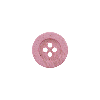 Hemp/polyester button, 4-holes, recycled, 18mm
