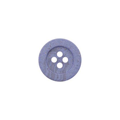 Hemp/polyester button, 4-holes, recycled, 18mm