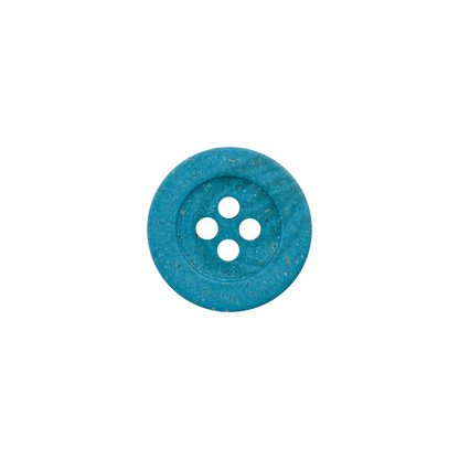 Hemp/polyester button, 4-holes, recycled, 18mm