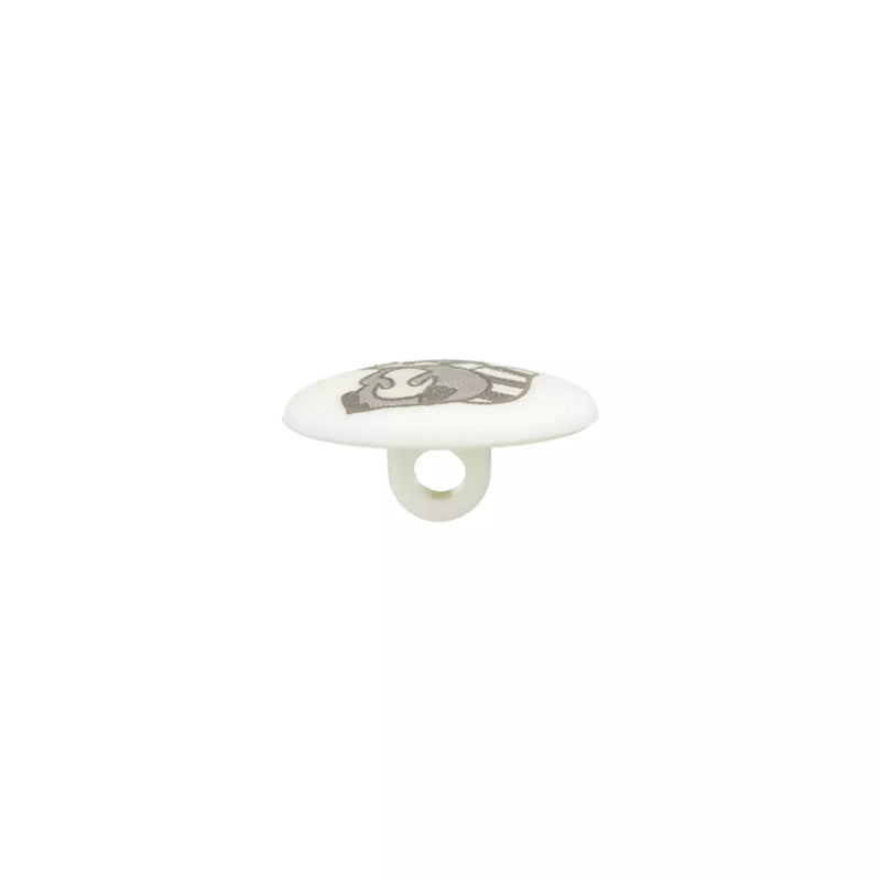 Polyamide button shank, Raccoon, 15mm
