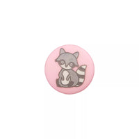 Polyamide button shank, Raccoon, 15mm
