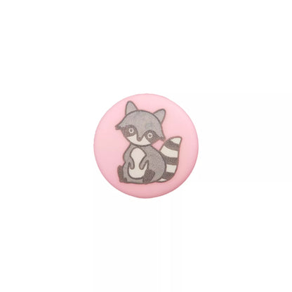 Polyamide button shank, Raccoon, 15mm