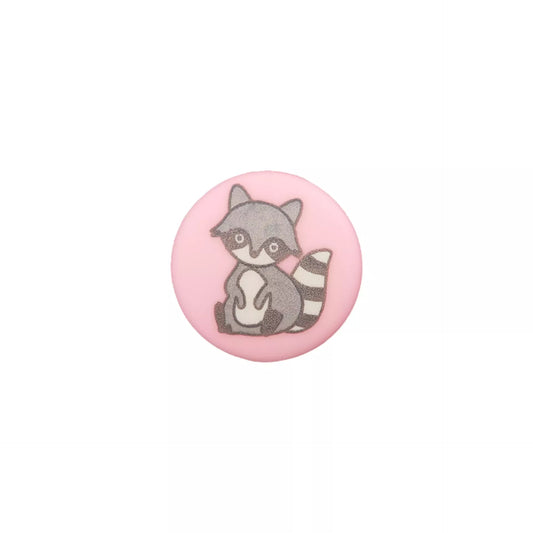 Polyamide button shank, Raccoon, 15mm