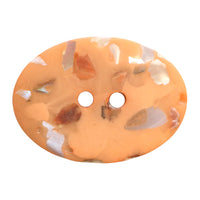 Mother of pearl/polyester button, 2-holes, recycled, 25mm
