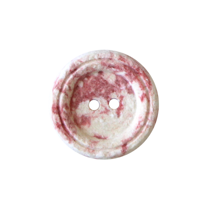 Cotton/polyester button 2-holes, recycled, 18mm