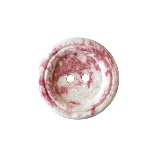 Cotton/polyester button 2-holes, recycled, 18mm