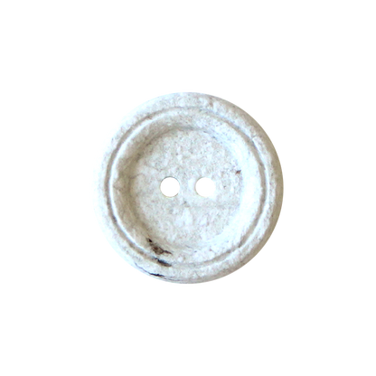 Cotton/polyester button 2-holes, recycled, 18mm