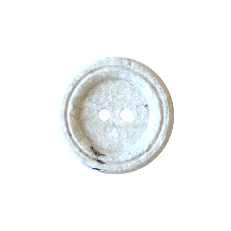 Cotton/polyester button 2-holes, recycled, 18mm