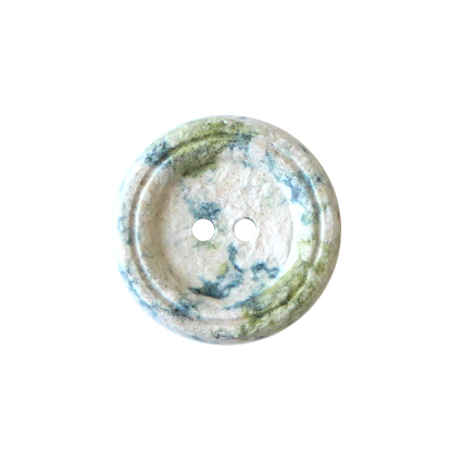 Cotton/polyester button 2-holes, recycled, 18mm