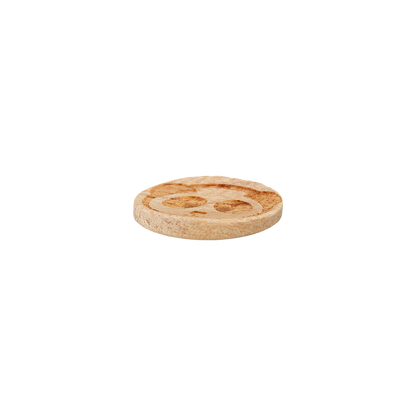 Wood button 2-holes, 15mm