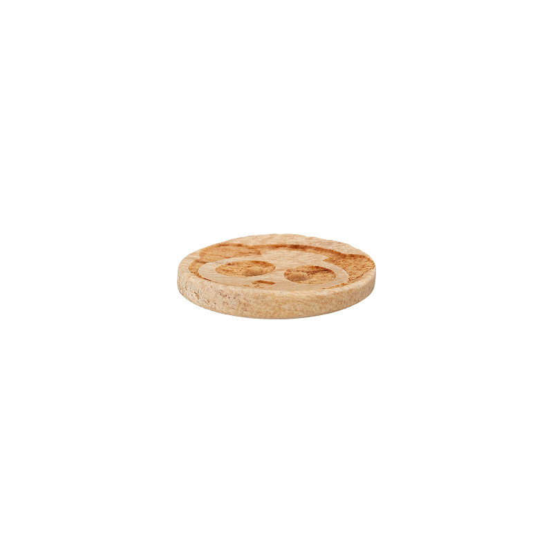Wood button 2-holes, 15mm