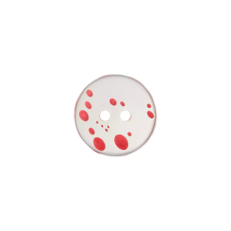 Polyester button 2-holes, Blouse, 18mm