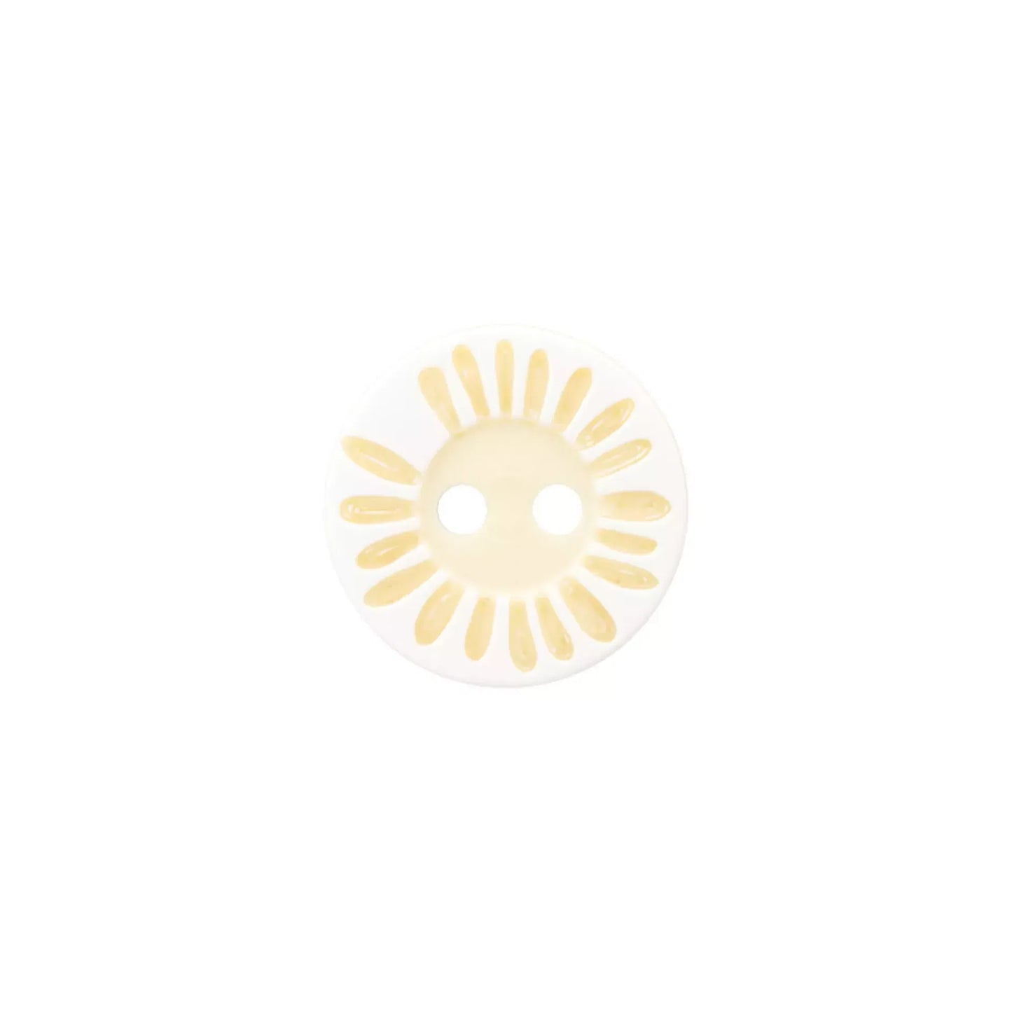 Polyester button 2-holes Flower, 12mm 15MM