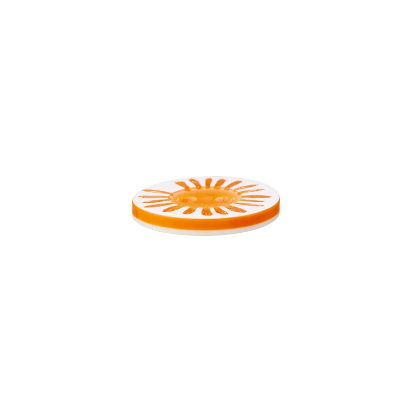 Polyester button 2-holes Flower, 12mm 15MM